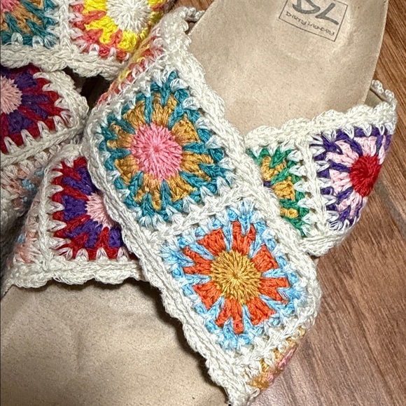 Dirty Laundry Multicolor Crochet Sandals - Picture 3 of 9